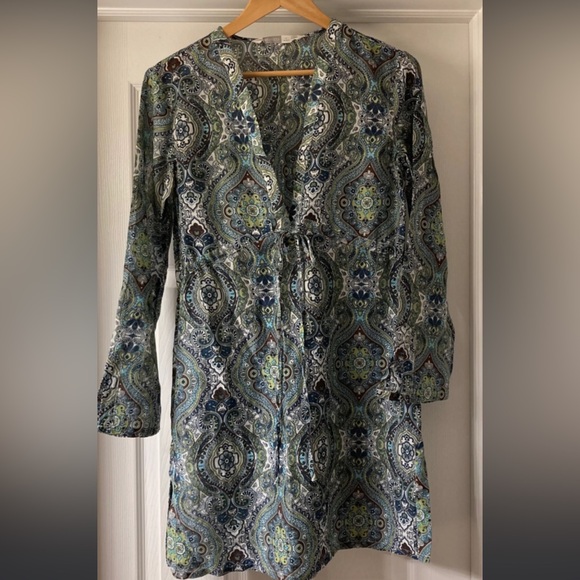 Athleta Surfside Kurta Paisley Cover Up - Picture 2 of 8